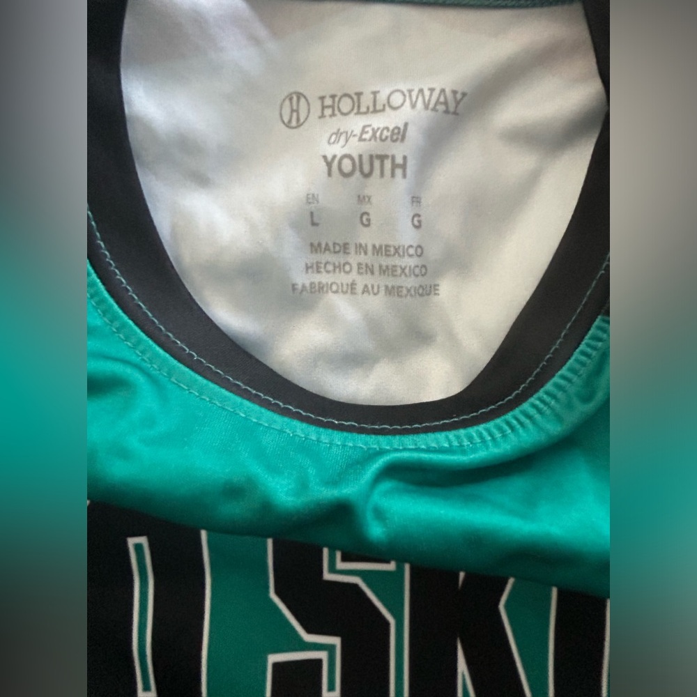 BUNDLE: 2 Teal/Black Baseball Jerseys Youth Large - perfect for practice! - Picture 2 of 6